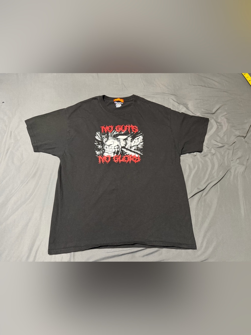Earth Boring Champion Berserk Guts Anime Manga Black Graphic T-Shirt Men's XL